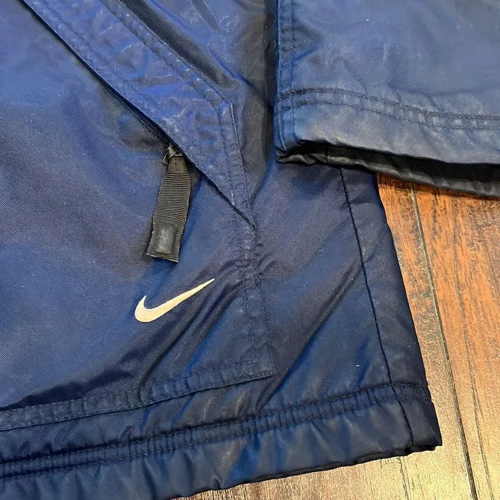 VTG‎ Nike Fleece Lined Windbreaker Navy size Medium in EUC